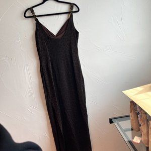 Vintage Scott McClintock Brown Shimmer Floor Length Evening Gown